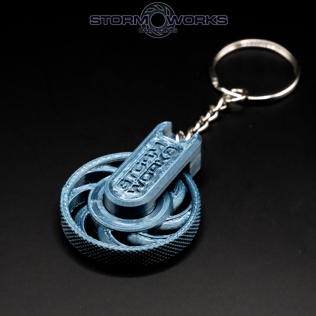 Sawblade Spinning Keychain