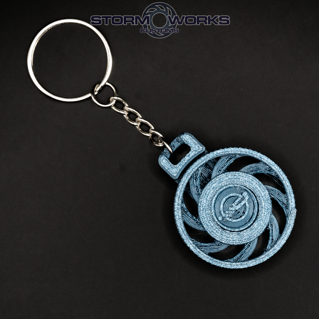 Sawblade Spinning Keychain