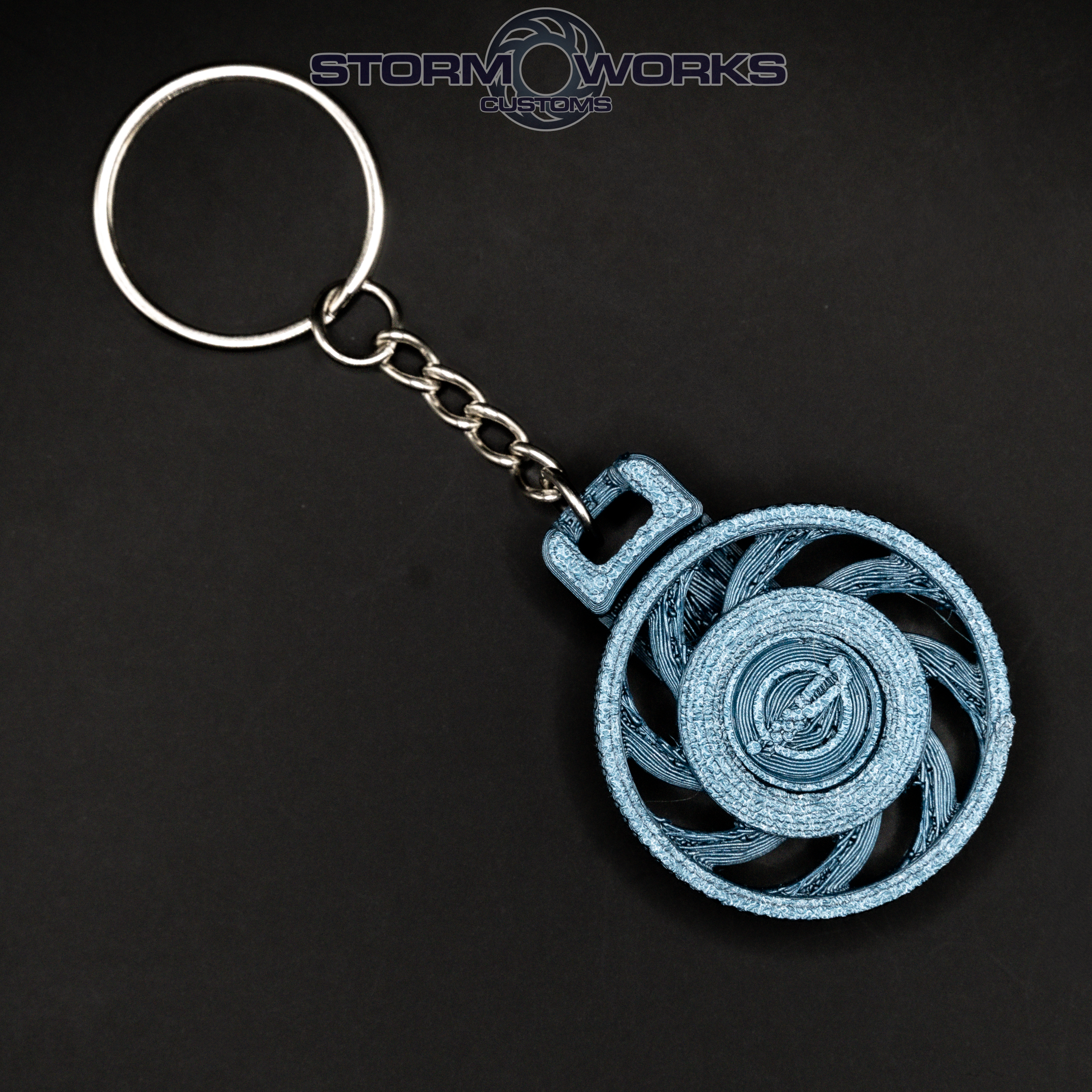 Sawblade Spinning Keychain
