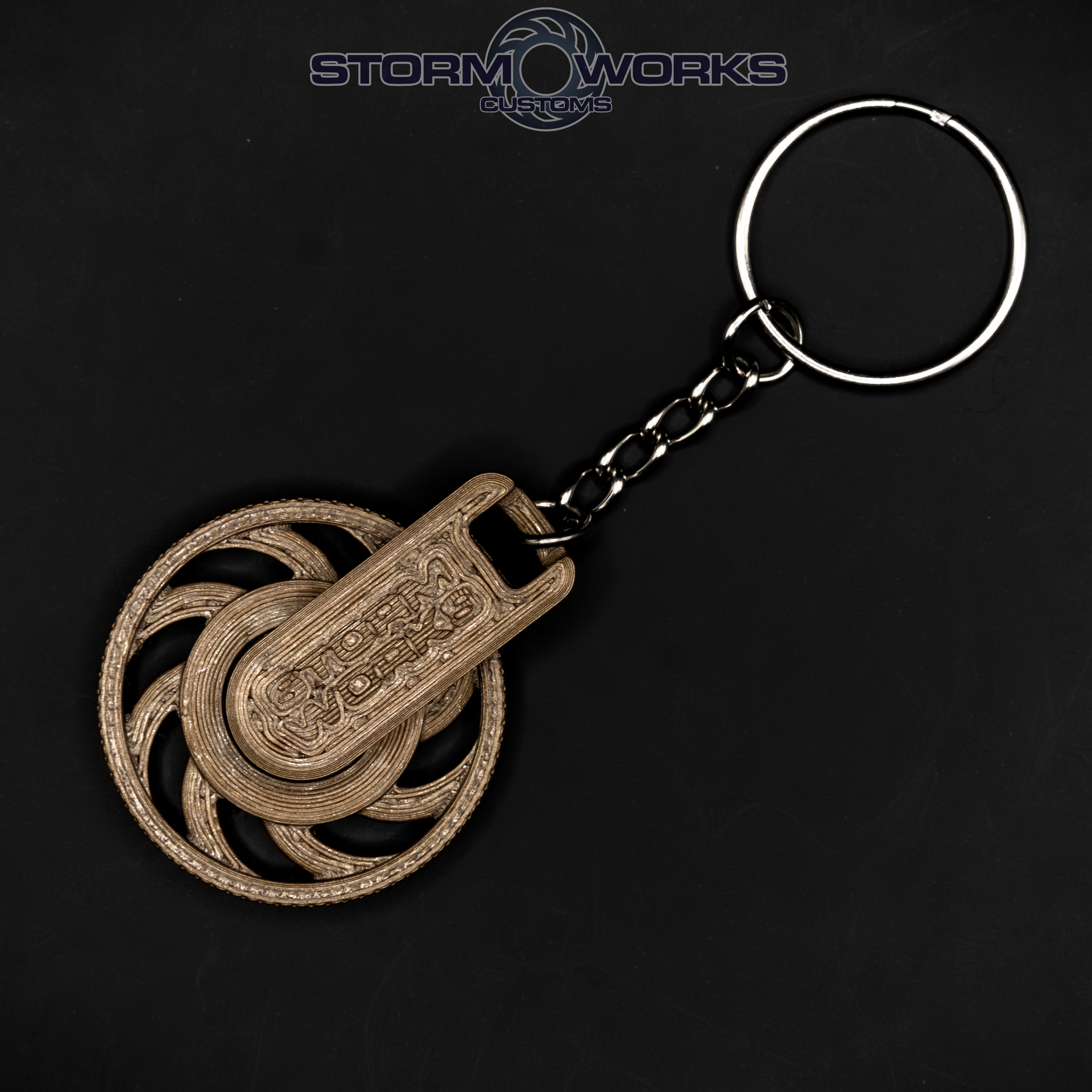 Sawblade Spinning Keychain