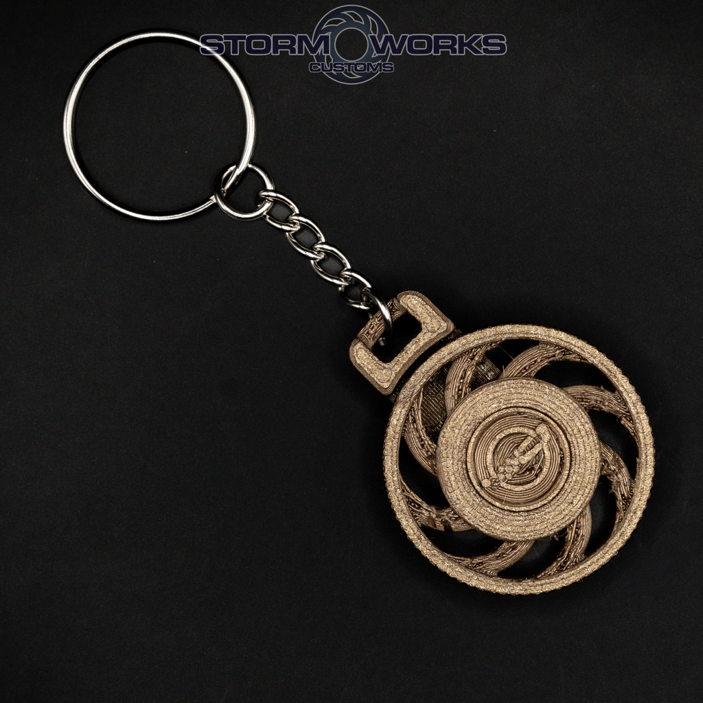 Sawblade Spinning Keychain