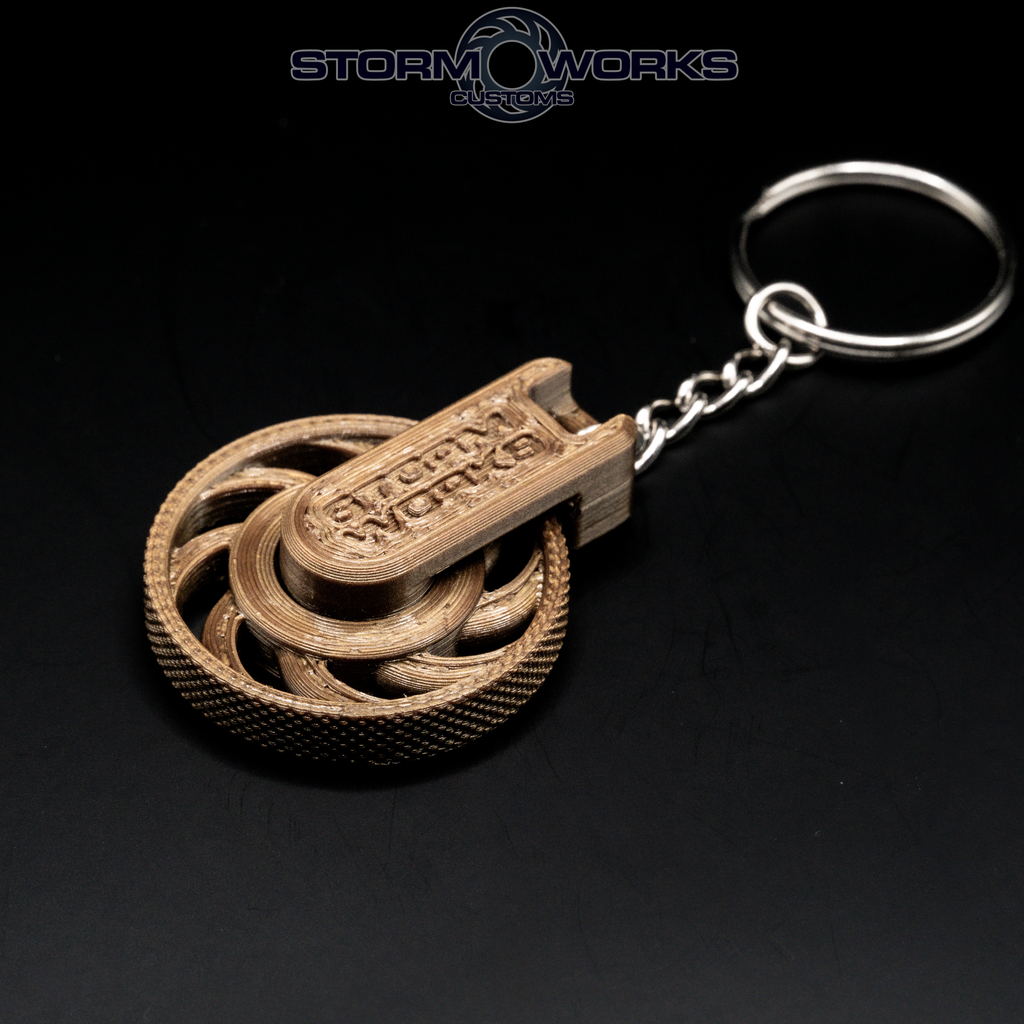 Sawblade Spinning Keychain