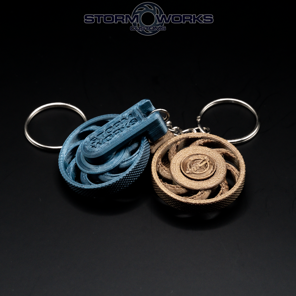Sawblade Spinning Keychain
