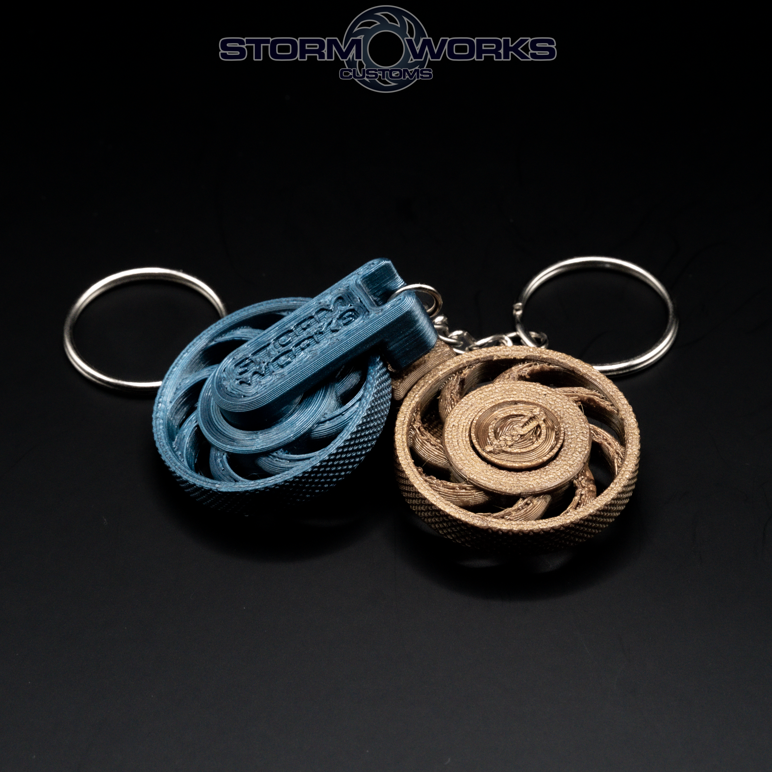 Sawblade Spinning Keychain